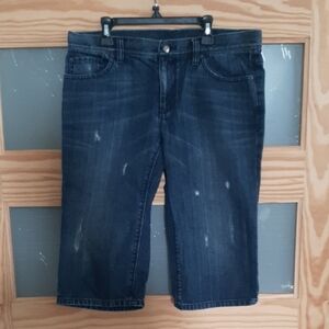 Women's Classic Dark Denim Bermudas